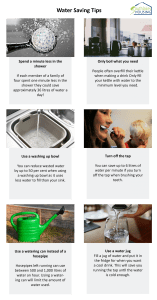Water Saving Tips