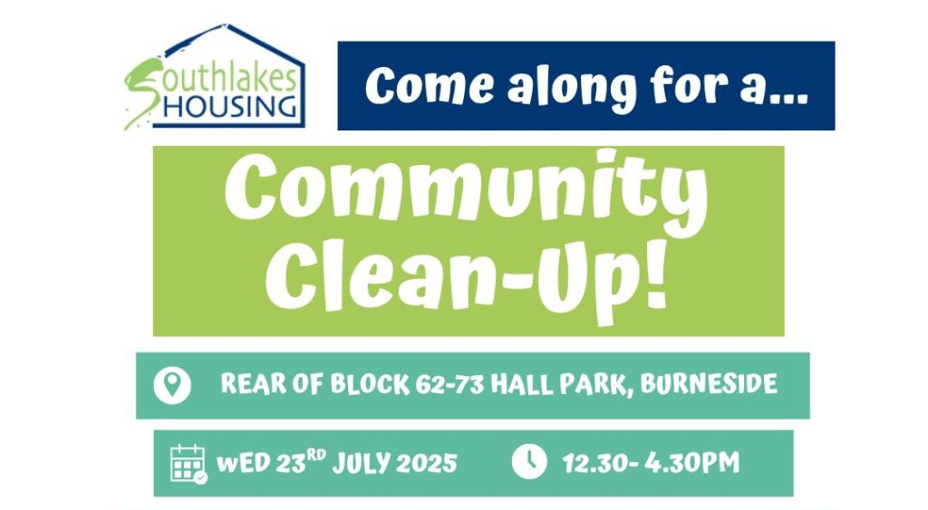 Come along for the first of our Summer Roadshows!!!  Community Clean-up at Hall Park, Burneside!
