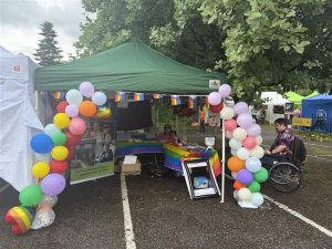 Our stand at Kendal Pride 2025