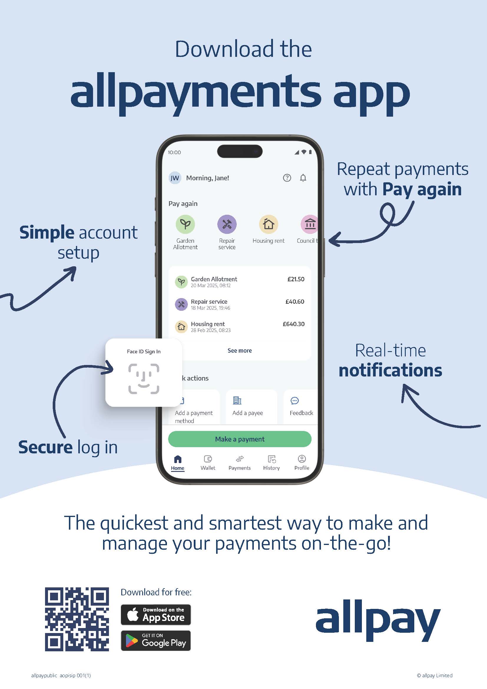 Download the allpayments app